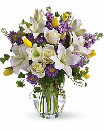 Pop of Color | Spring Tulip & Lily Arrangement Pop of Color | Spring Tulip & Lily Arrangement